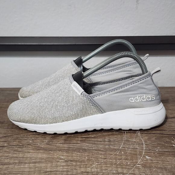 Adidas Cloudfoam Lite Racer Women's Slip-On Shoes Sneakers Size 7 Gray - Picture 1 of 9